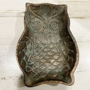 Owl Trinket Dish / Home Decor - Distressed
